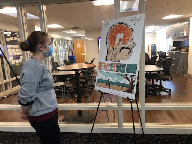 StKatesLibrary's tweet image. We have a new exhibit in the library! It features large-format panels from the graphic anthology, Our Stories Carried Us Here and has an interactive map where you can mark the places that are meaningful to you! Come check it out! library.stkate.edu/news/our-stori… #OneReadforRacialJustice