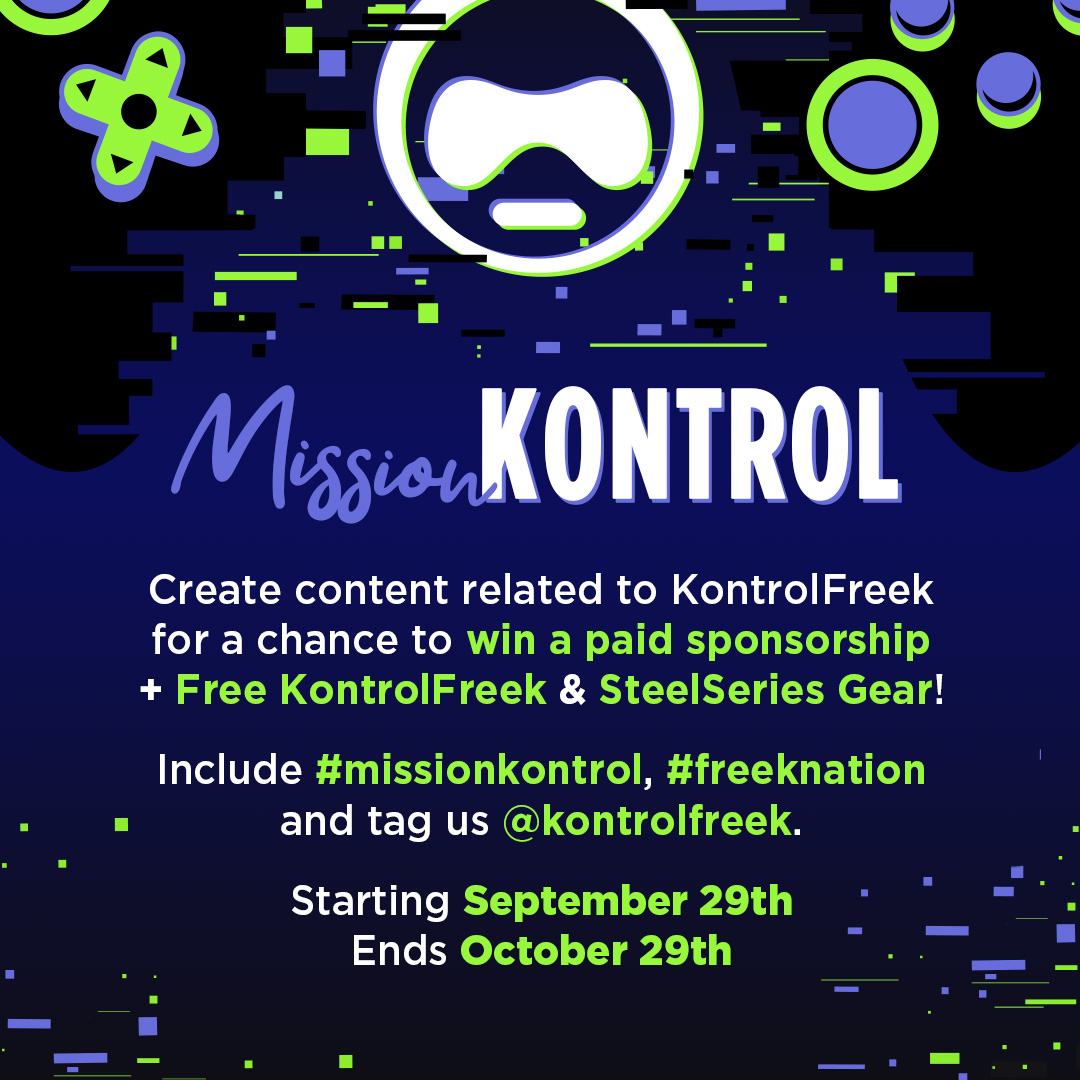 KontrolFreek's tweet photo. Calling all Content Creators! 📣

Have you dreamed of GETTING PAID to create content for your favorite gaming brands? Here's your chance! 🔥

Tag all of your entries with #MissionKontrol &amp; #FreekNation and don't forget to tag your buds @KontrolFreek to enter. 😎 https://t.co/heTAtBt1iu