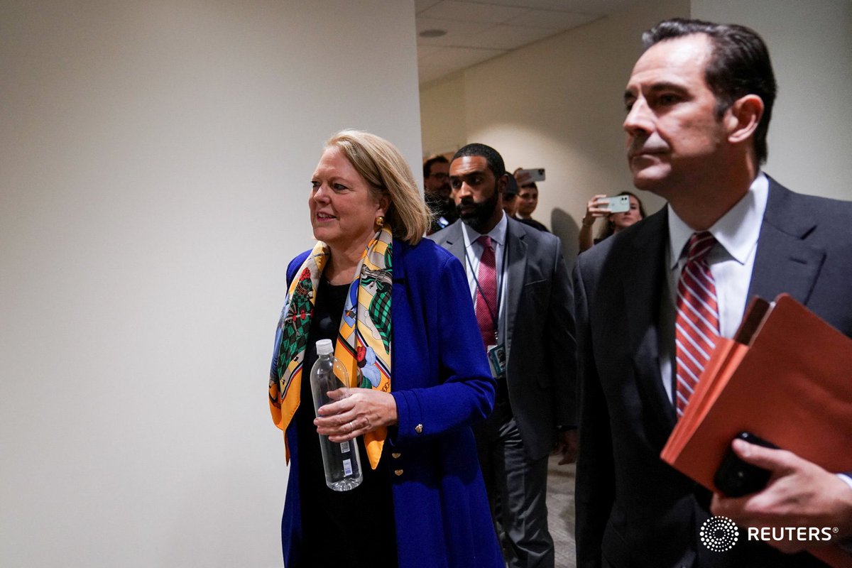 Virginia Thomas, wife of Supreme Court Associate Justice Clarence Thomas, walks with lawyers during a break from a closed-door meeting with the House Select Committee to Investigate the January 6th Attack on the U.S. Capitol. Photo by <a href="/Sarah_Silbiger/">Sarah Silbiger</a>