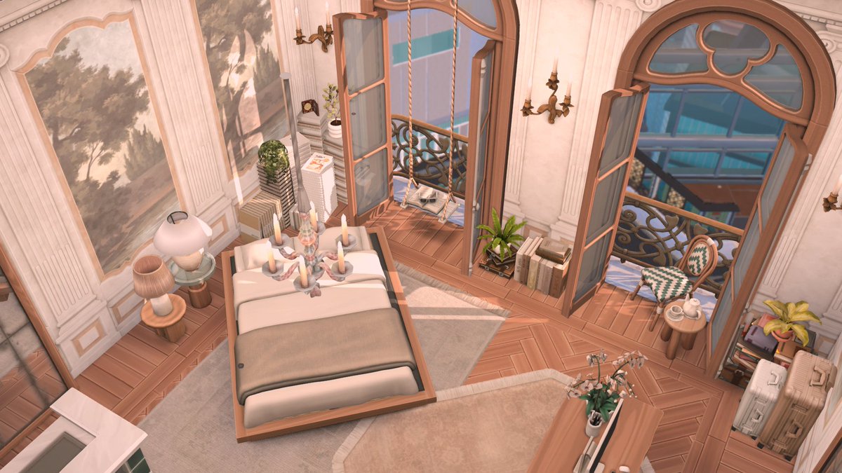 Baelaisa_sims's tweet photo. The Pareto Suite, bedroom 1 ✨

More screenshots below 

#ShowUsYourBuilds #Sims4Cc #TheSims4 https://t.co/T1wbX4RpOn