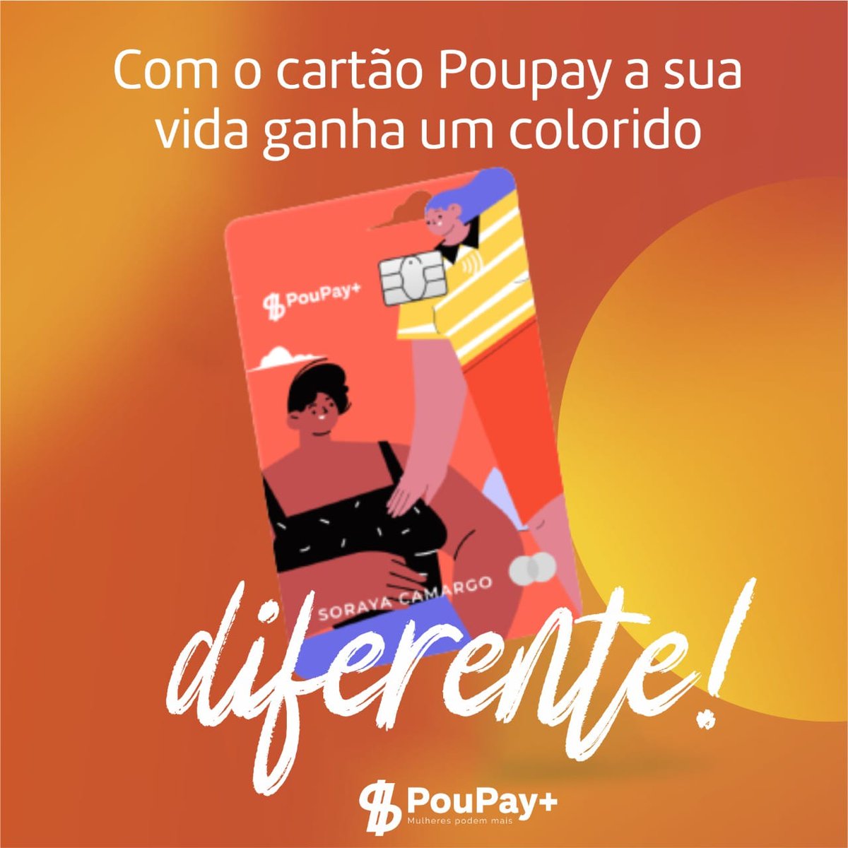 poupaybr's tweet photo. Com o cartão Poupay sua vida cada mais brilho, mais cor, e muito mais empoderamento. Chegamos para ser o seu banco digital, com toda a personalização que você precisa!

#poupay #cartão #ContaDigital https://t.co/9ehHBFL9xM