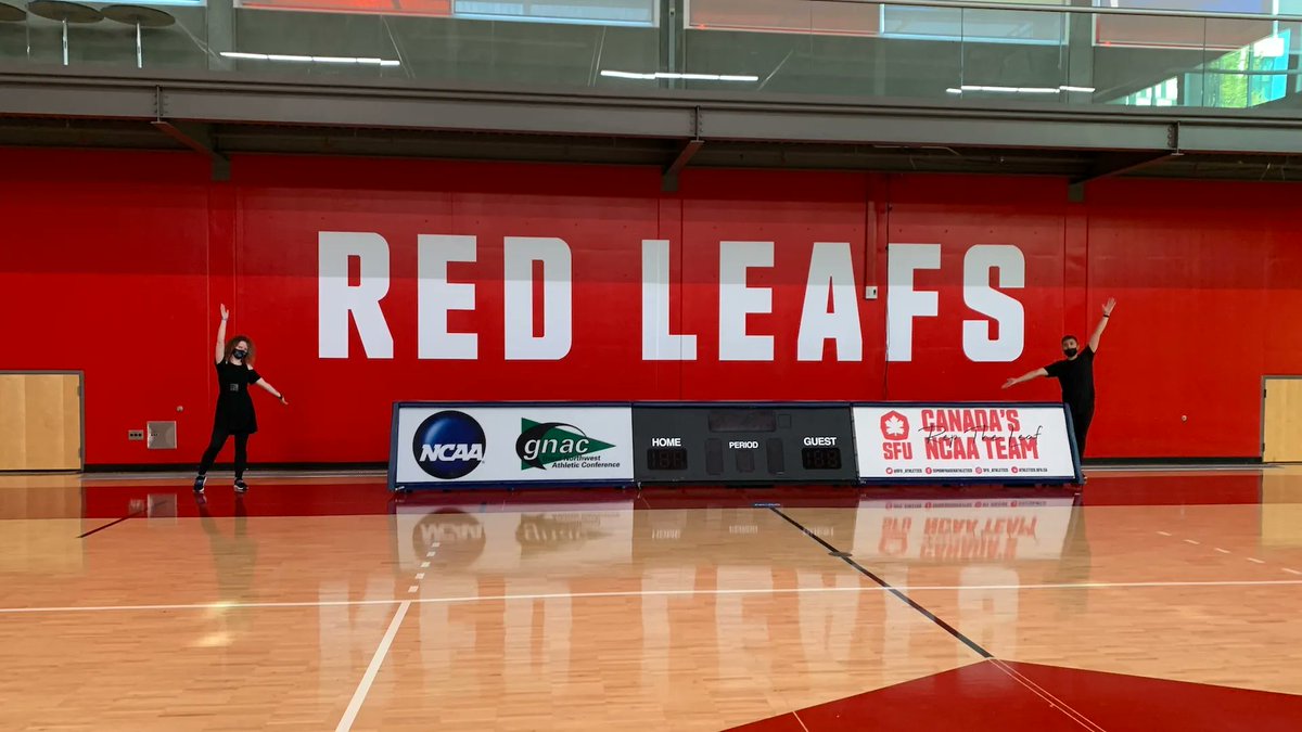 SFUAncillary's tweet photo. Have you seen the new Red Leafs logo in the West Mall Gym yet? Done in-house by SFU Document Solutions! https://t.co/Xu6AA10sA1