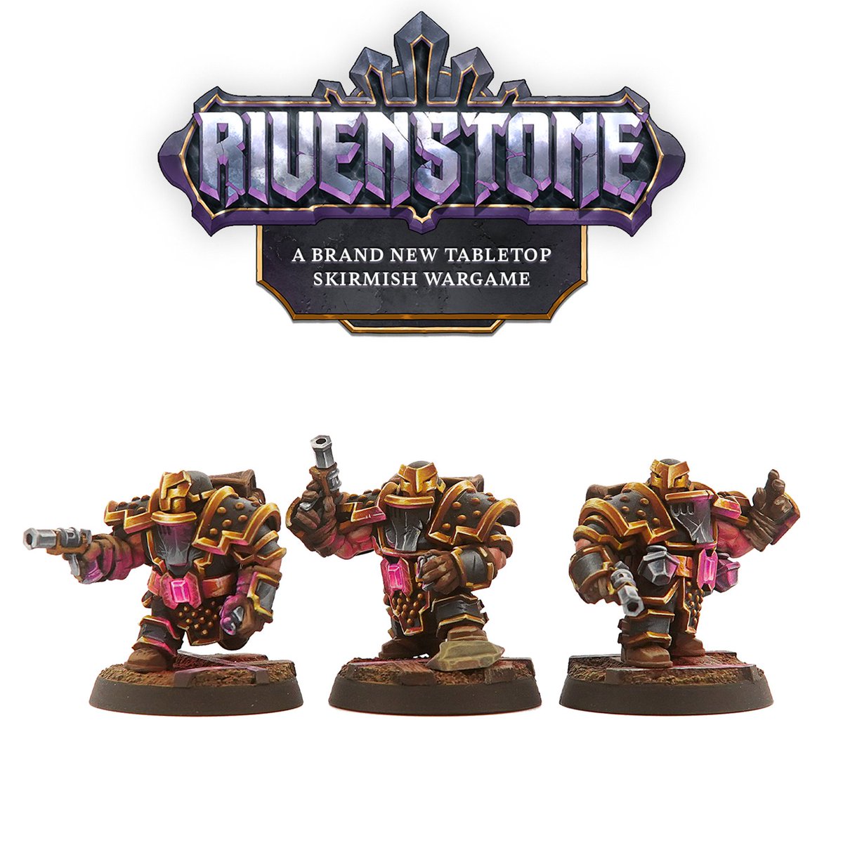 When Iron Guard miners break into an existing cavern, it is the Tunnel Fighters who initially check for dangers, lighting the way with their lumen grenades and signal flares. loom.ly/HidwBXQ #gamesworkshop #wh #paintingwarhammer #warhammercommunity #miniaturepainting