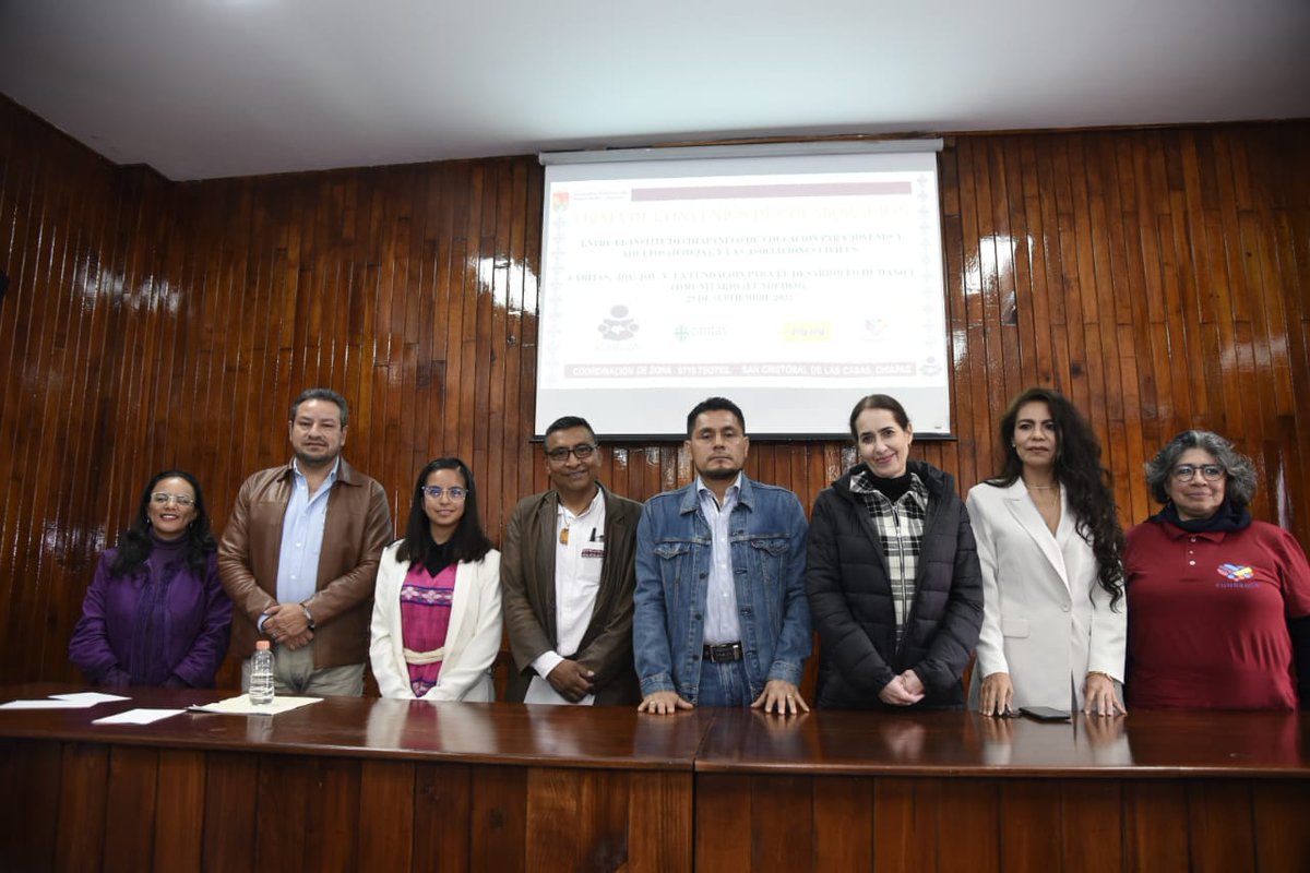 icheja_chiapas's tweet photo. ICHEJA Firma Convenios de Colaboración con Asociaciones Civiles "Caritas" "Joy Joy" y "Fundación para el Desarrollo Humano" en San Cristóbal de Las Casas, Chiapas #ICHEJA #INEA #Chiapas https://t.co/dKBiSVZihp