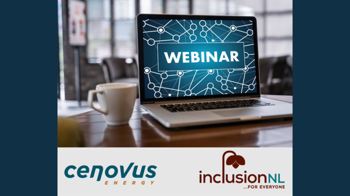 In sponsorship with @cenovus, InclusionNL is happy to offer a Professional Awareness Webinar on Thurs, Oct 20 to build Accessibility Confidence in the workplace & share info about accessibility legislation. If your business is interested in joining us, email mandy@inclusionNL.ca.