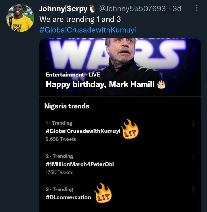 CeeZoe_'s tweet photo. Y'all will agree with me that no Alpha location gave us what Minna gave us on Sunday 😂🤣
Sunday was so awemazing that we trended 2 tags at the same time 😂💃
#GlobalCrusadewithKumuyi and #DLConversations tags trended. We won't forget #GCKinMinna in a rush 🤩
From the children https://t.co/npFXoOI3q0