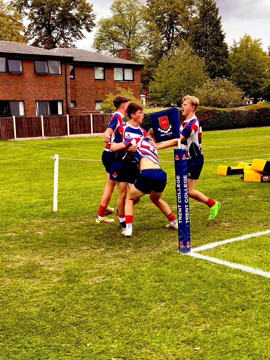 TrentSport's tweet photo. A busy day of sport @TrentCollege today, big thanks 🙏 to @ReptonSport @Sport_NHS @KHVIIIPE for the 🏉🏑&amp;🏐 fixtures. Lots of close matches, some wins, some losses, lots of fun. Good luck to @Sport_NHS 🏉 1st XV in the @SchoolsCup next round 👍 🔵🔴⚪️ #TrentSport #GoFurther https://t.co/LVdVPgorH2