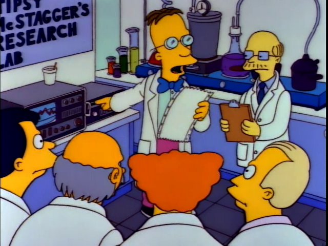 AlanMechem's tweet photo. I'm 40. I've seen #FlamingMoes about 400 times. I have only just worked out that the Gas Chromatograph that Martin talks about is a set up for a punchline later in the episode. Good Glavin!

@TheSimpsons is the gift that forever keeps giving @ThatGuy3002 @AlJean @MikeReissWriter https://t.co/Osq73uNXEC