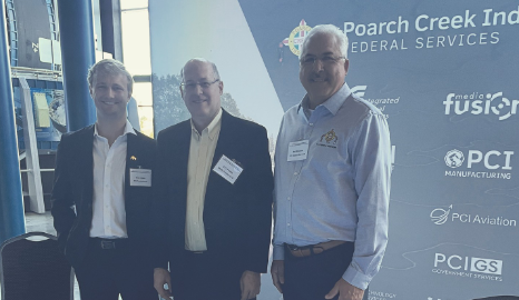 PciProductions's tweet photo. We had a great time representing #PCIFederalServices at the 34th #MarshallSmallBusinessAlliance Meeting &amp; 16th Annual MSFC Industry and Advocates Award Ceremony today 
@NASA_Marshall 
@PoarchCreek https://t.co/wH1bYYHlLI