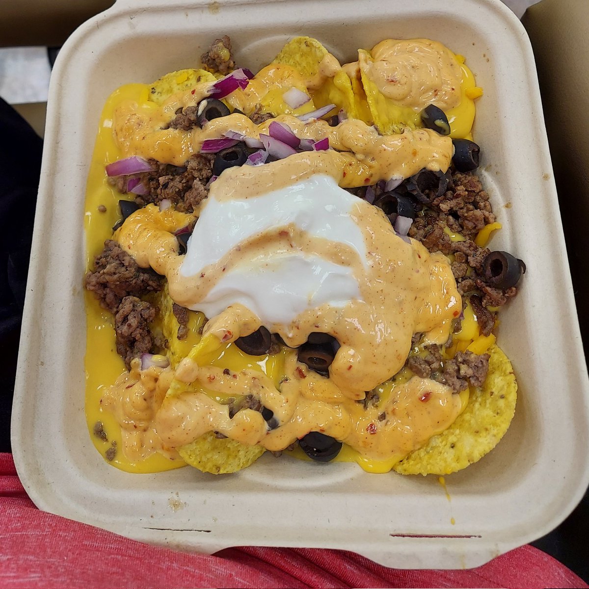 PoliticalUte76's tweet photo. Chipotle ground beef #natchos from Knickerbocker's Deli for #lunch during my dialysis session https://t.co/sRBW6H7vG6