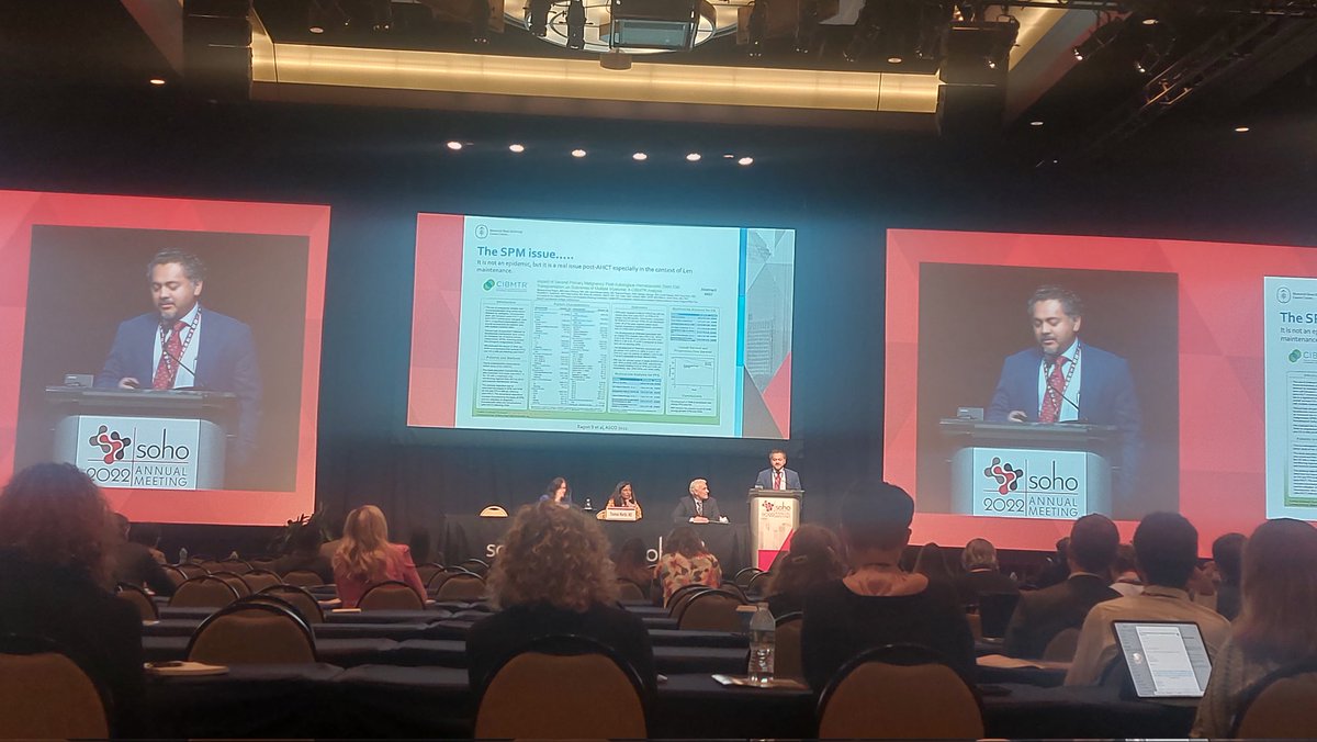 mona_hssn's tweet photo. Truly an amazing debate between Dr @DoctorAKrishnan and Dr @szusmani about #MultipleMyeloma about whether Auto+maintainance should remain standard of care for myeloma patients versus will CART-cell +/-Maintainace will replace Auto #SOHO2022 https://t.co/Ni3b5Nhqyd