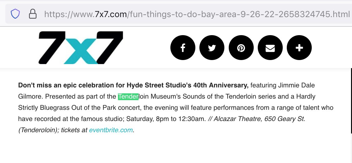 TLMuseumSF's tweet photo. Our @HydeStStudios Anniversary Concert is a @DoTheBay thing to do this week! https://t.co/yG3VzJKrAq @HSBFest Out of the Park #soundsoftheTL https://t.co/eAbOWcrNzw