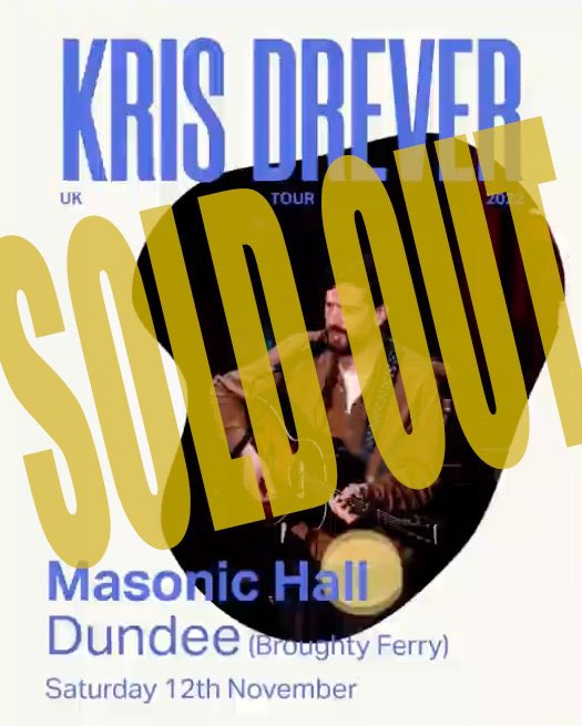 HyperCoastR's tweet image. Great to be welcoming @KrisDrever to Broughty Ferry, Dundee on Nov 12th with a full house! Hope you got your tickets in time!

If you missed out email us at info@hypercoastermusic.com to join a returns waiting list.

.