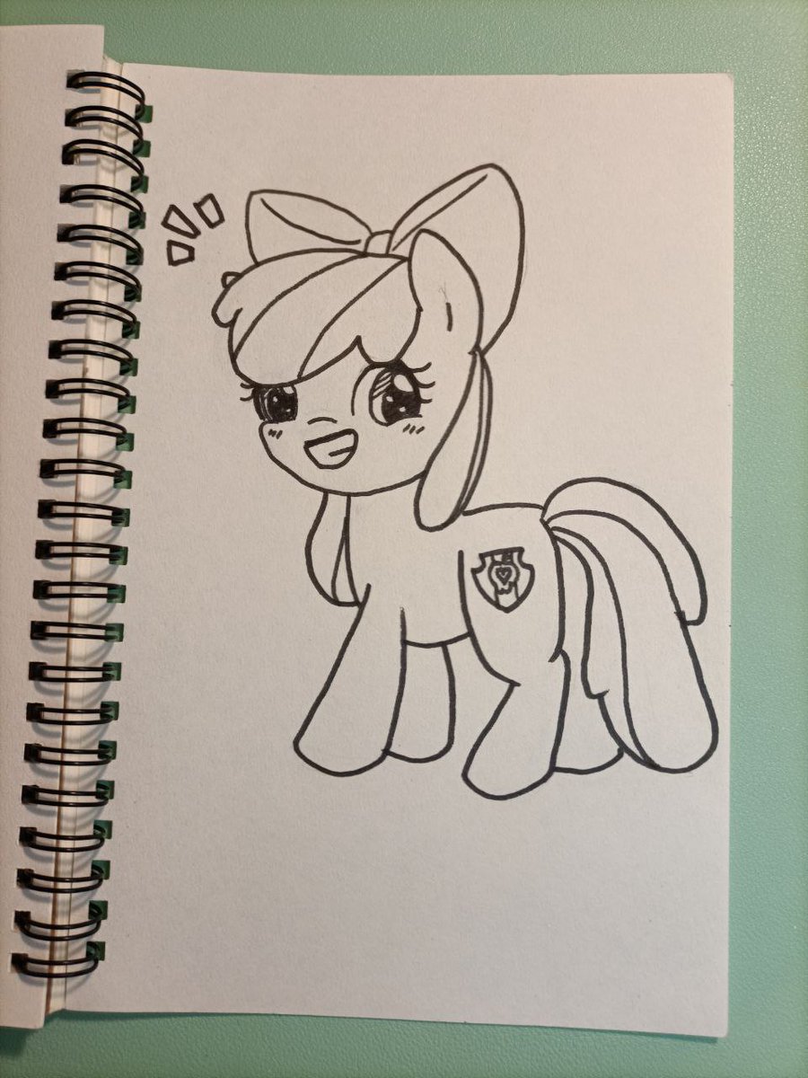 MimicHarmony's tweet photo. #PonyTober

Day six - Cutie Mark

Apple Bloom

maybe a bit of an obvious choice but I needed a simple day ^^'

#mpart #traditionalart https://t.co/JGdqZp3fRq