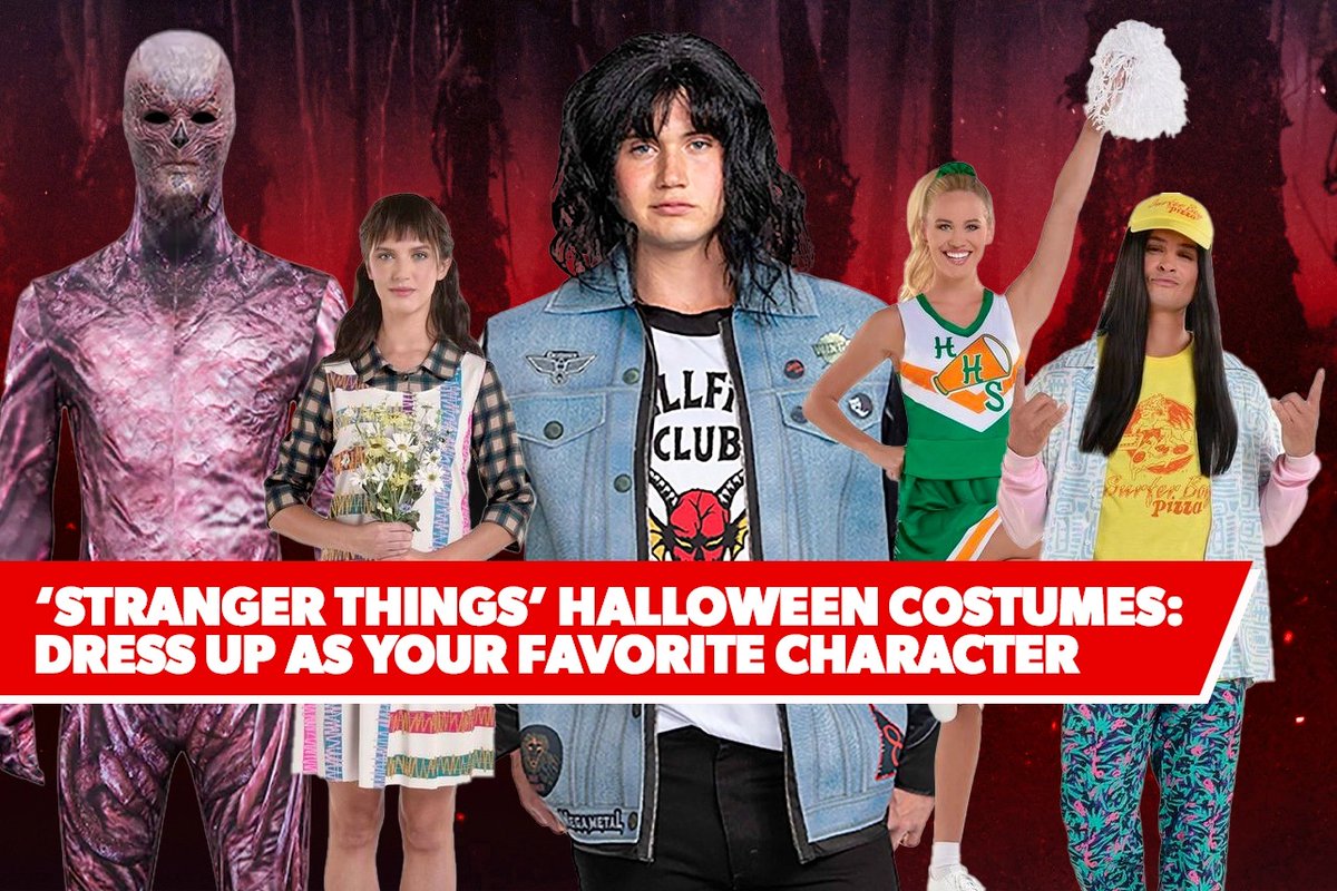 decider's tweet photo. Need some costume inspiration for Halloween? Look to #StrangerThingsTV for ideas! https://t.co/tDWXTGt3yZ https://t.co/Jq2Amsccbt
