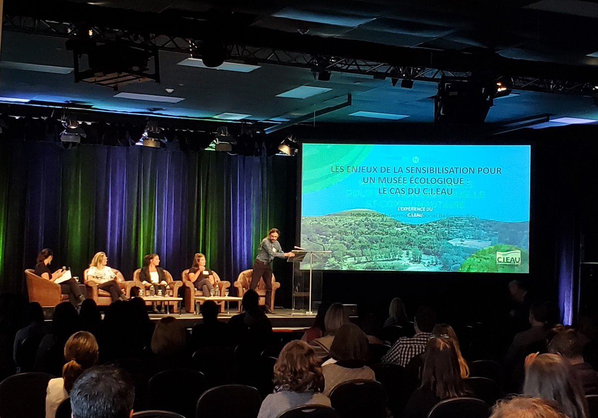 #SMQ2022 Mobiliser ses publics pour l'action individuelle et communautaire, avec nos panélistes Isabelle Saint-Germain et Eve-Lyne Cayouette-Ashby de la Biosphère, <a href="/EspacePourLaVie/">Espace pour la vie</a>, Gabriel Bellerose-Blais du <a href="/CIEAU_Laval/">Centre d'interprétation de l'eau (C.I.EAU)</a> et Coline Niess du @mcqorg.
#MuséesQc