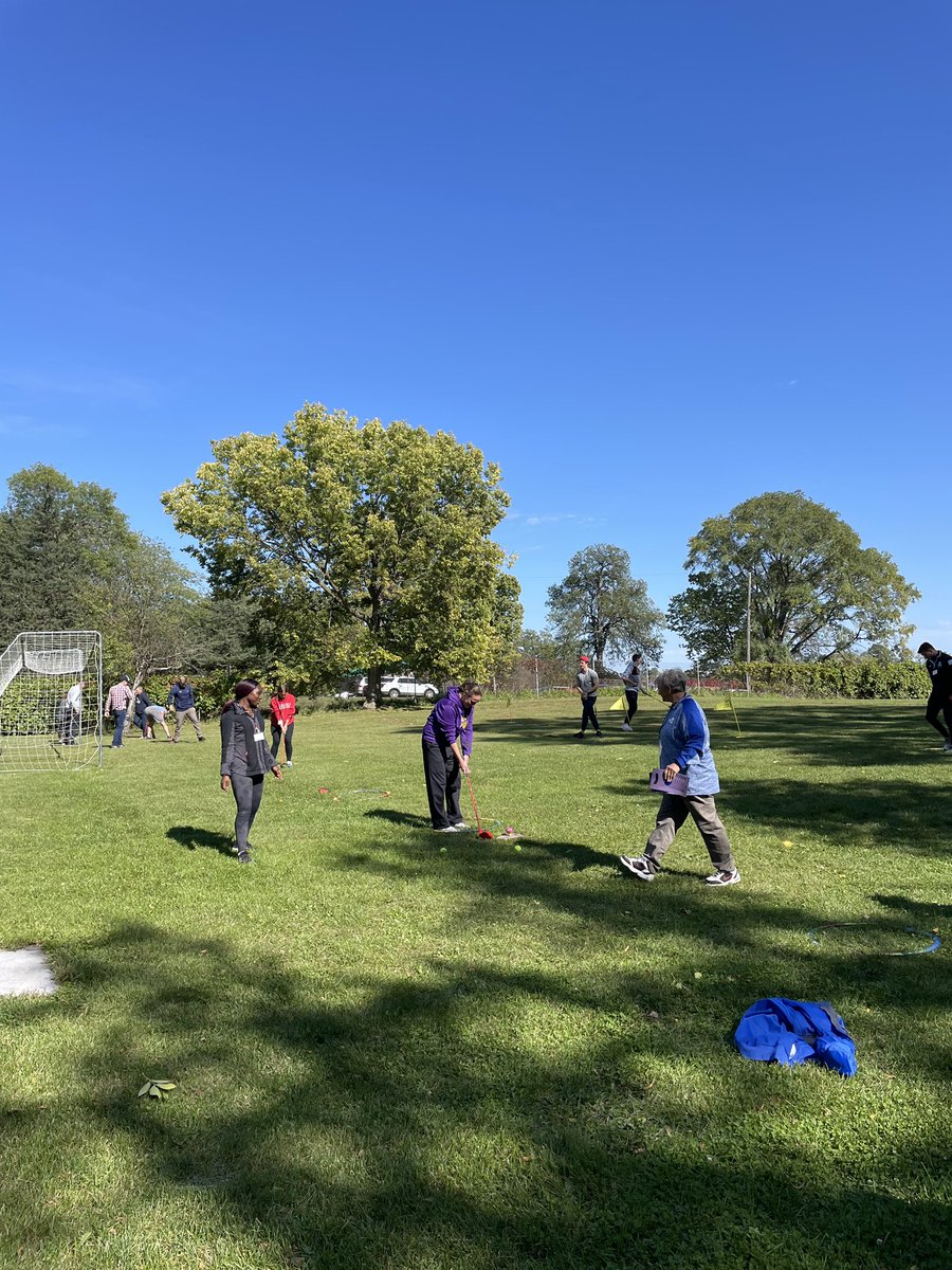 <a href="/bremer_sue/">sue bremer</a> teaching us about Golf For All at the #MNDAPE22 Conference. 
#AdaptedPE