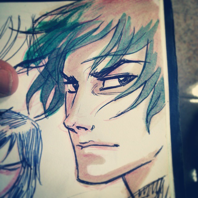 IvanovaIli's tweet photo. An old #sketch of #mecha #pilot Rolando Turcatti without his default mustache. An #OC of my book #BlueClusterLegends.
#oldiesbutgoldies #sketchbook #writitingcommunity #italian #artist #ArtistOnTwitter https://t.co/1nMc3XYJi9