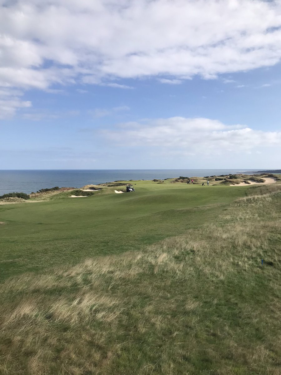 kevgolf1's tweet image. Getting to grips with finding my way around the new workplace. No matter where you are the view isn’t too shabby.  @TheHomeofGolf #castlecourse