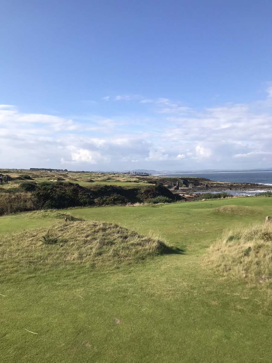kevgolf1's tweet image. Getting to grips with finding my way around the new workplace. No matter where you are the view isn’t too shabby.  @TheHomeofGolf #castlecourse