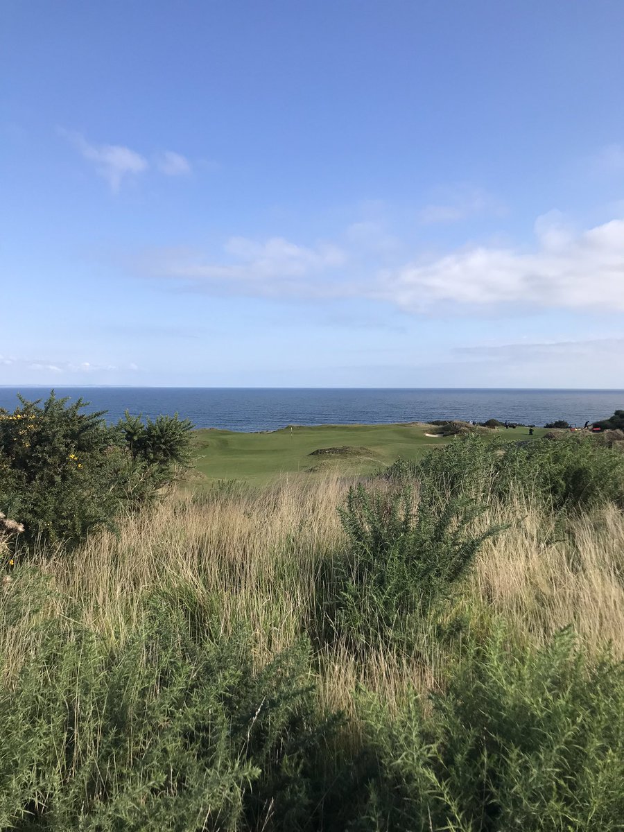 kevgolf1's tweet image. Getting to grips with finding my way around the new workplace. No matter where you are the view isn’t too shabby.  @TheHomeofGolf #castlecourse