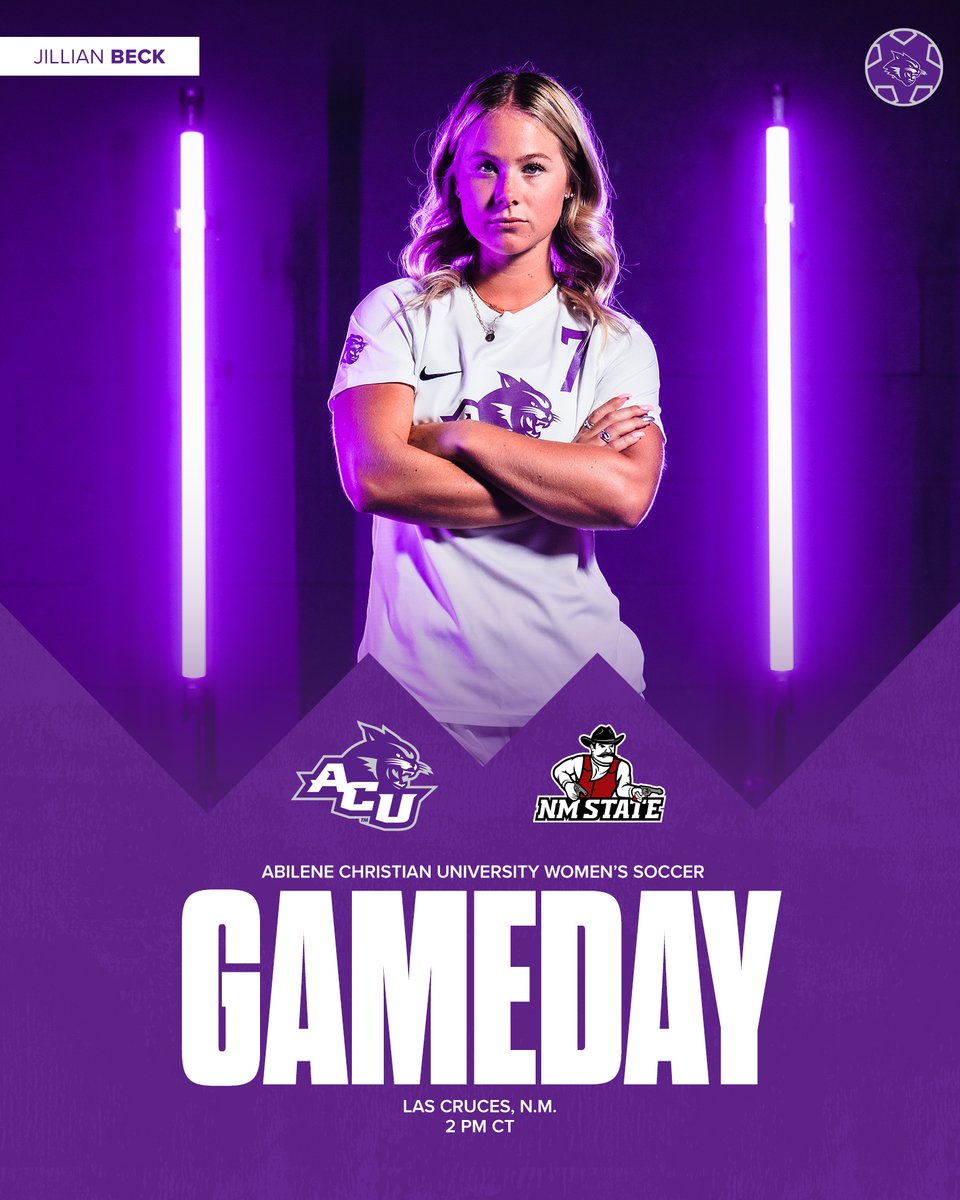 ACU_Soccer's tweet photo. 𝕃𝔼𝕋'𝕊 𝔾𝕆!

🆚 NM State
🕑 2 pm CT
📍 Las Cruces, N.M.
📺 ESPN+
💻 https://t.co/re9kJj1lqw
📊 https://t.co/L4N5sLZ64i

#SACRFCE | #GoWildcats https://t.co/k4FDESjJyJ