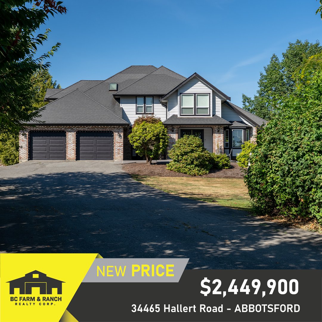 BCFarmandRanch's tweet photo. NEW PRICE! 
34465 Hallert Road, Abbotsford

https://t.co/93RNQgN3xu https://t.co/ZSPJiH78wY