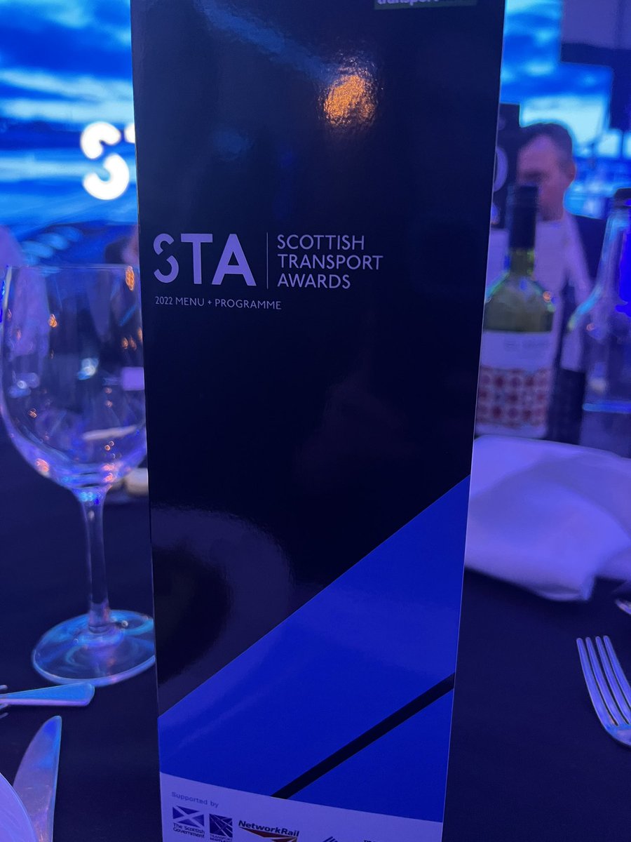 At the Scotish Transport Awards. Beautiful evening. Beautiful people. #WestCoastPartnership #rail #Transport