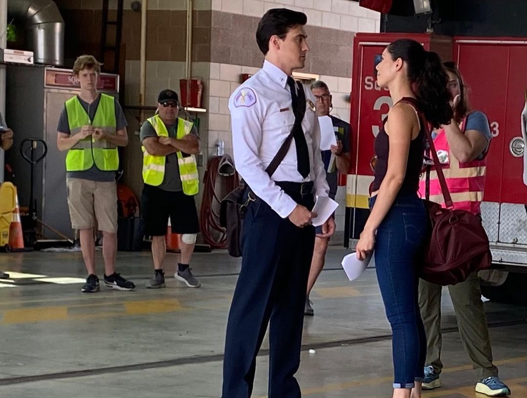 Jimmy &amp; Hanako behind the scenes of 11x02 🎥 #ChicagoFire #Hawkami