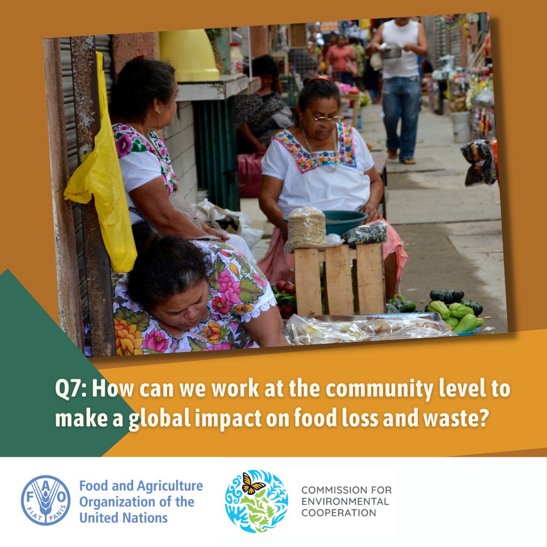 CECweb's tweet photo. Q7: How can we work at the community level to make a global impact on food loss and waste? 

#FLWChat #FLWDay #IDAFLW https://t.co/CdDl1KkeD5