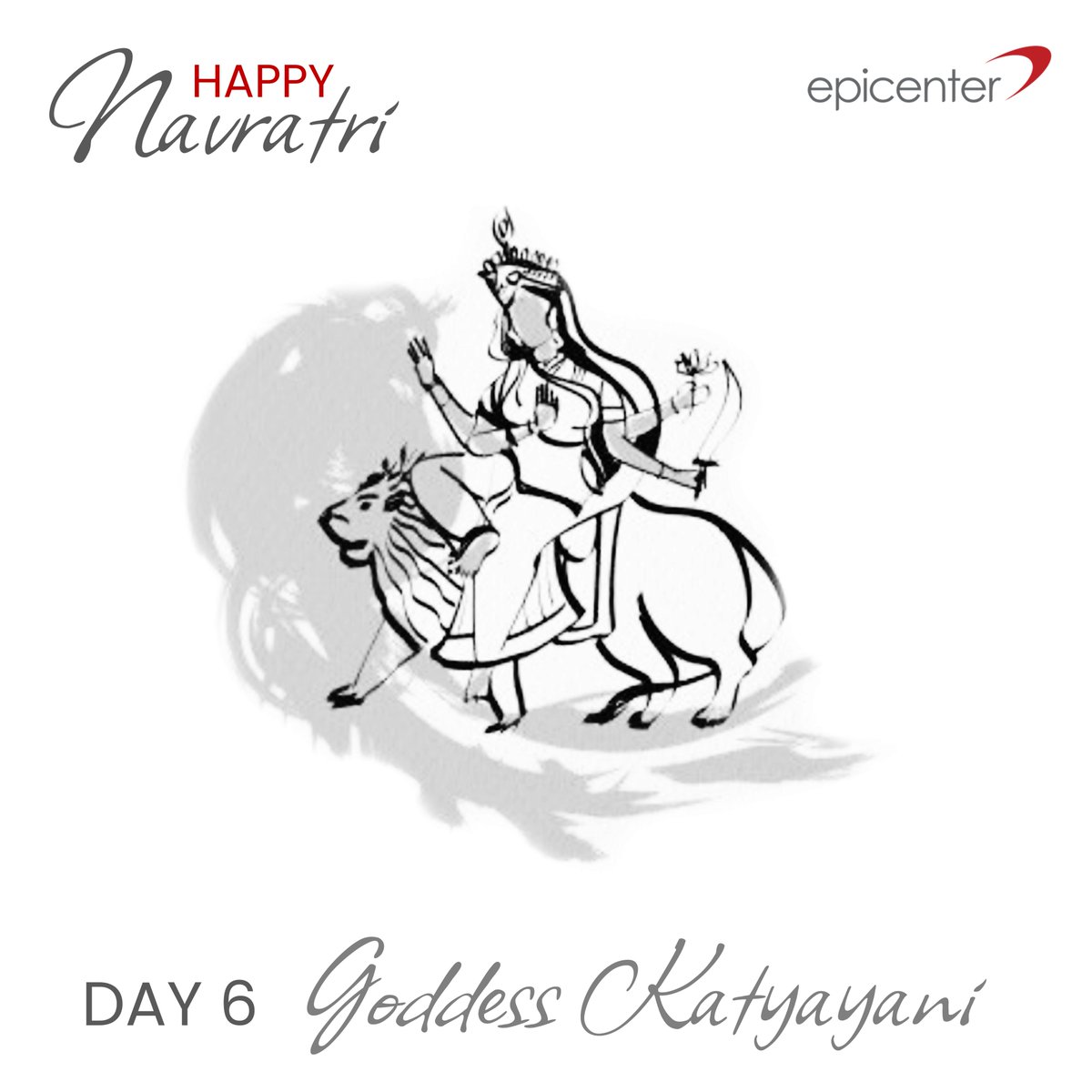 epicenterAI's tweet photo. Celebrating 6th day of Joyous Navratri!
#Navratri #Garba #Navdevi #day6 #Grey
#LifeatEpi https://t.co/lv9jHqfZuv