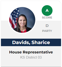 RepDavids's tweet photo. Glad to receive a 💯 on this year’s @ActForParks legislative scorecard for helping to make our communities more resilient and protecting our air, water, and wildlife. I will continue to #VoteForParks! https://t.co/nfEuC6S3FP