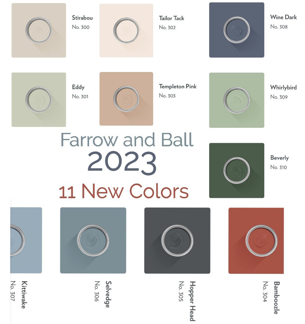 Have you seen the 11 beautiful colours,  @FarrowandBall just released. Can't wait to use a few on my project's . #11FaBColours