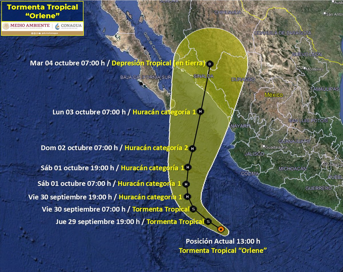 reporterosmx's tweet photo. Alerta por trayectoria de Orlene, podría impactar entre Nayarit y Sinaloa el domingo. https://t.co/aYFYfOTyso a través de @Las Noticias de Tepic Nayarit México y el Mundo https://t.co/O68xwoKeKa