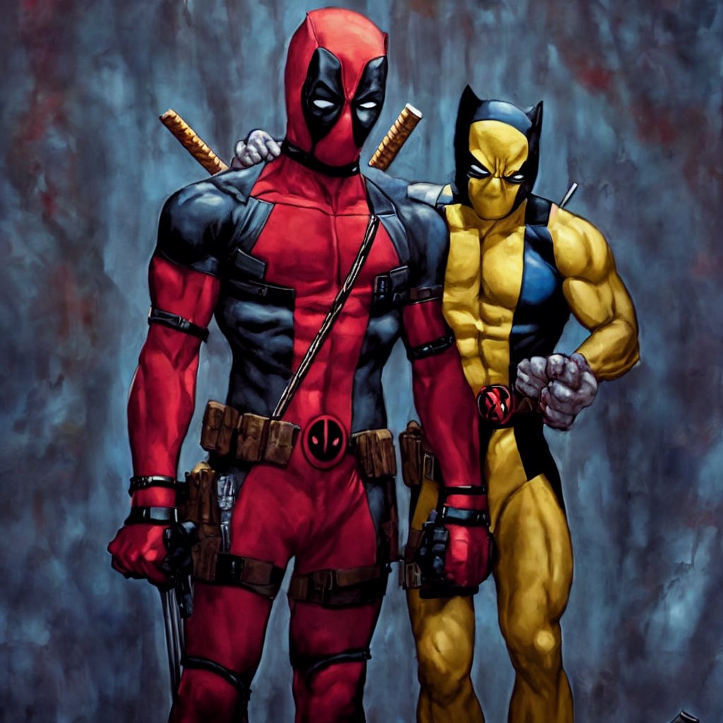 crint___'s tweet photo. ♥️💛

#Aiart #aiartcommunity #aiartist #digitalart #Deadpool3 #Wolverine #freewayml #marvel https://t.co/tDdVkcKyvh