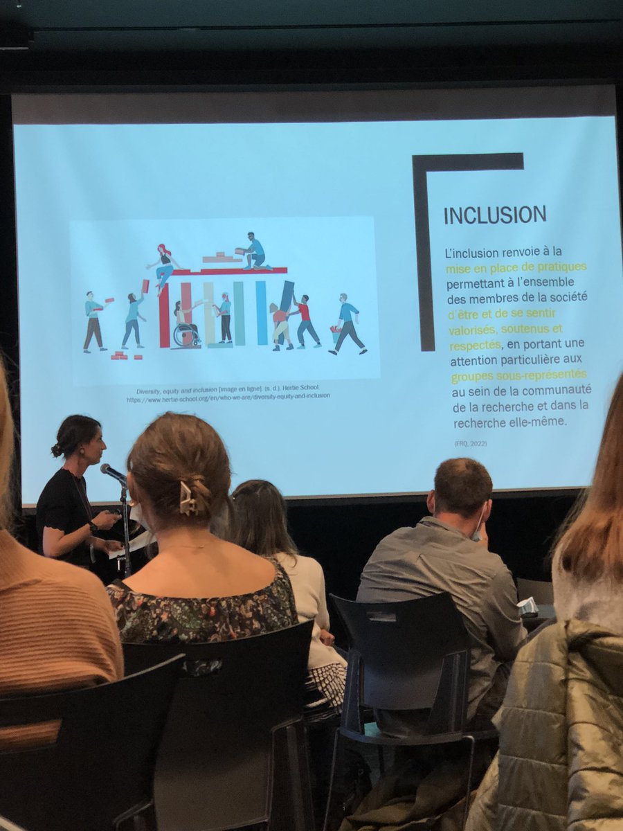 IMPAKTsci's tweet photo. Une très belle initiative du Comité Étudiant du #Cirris pendant le Colloque étudiant : un panel sur l’#EDI dans le cadre de la #recherche scientifique. 👏🏼 https://t.co/NJ6N76hJhx