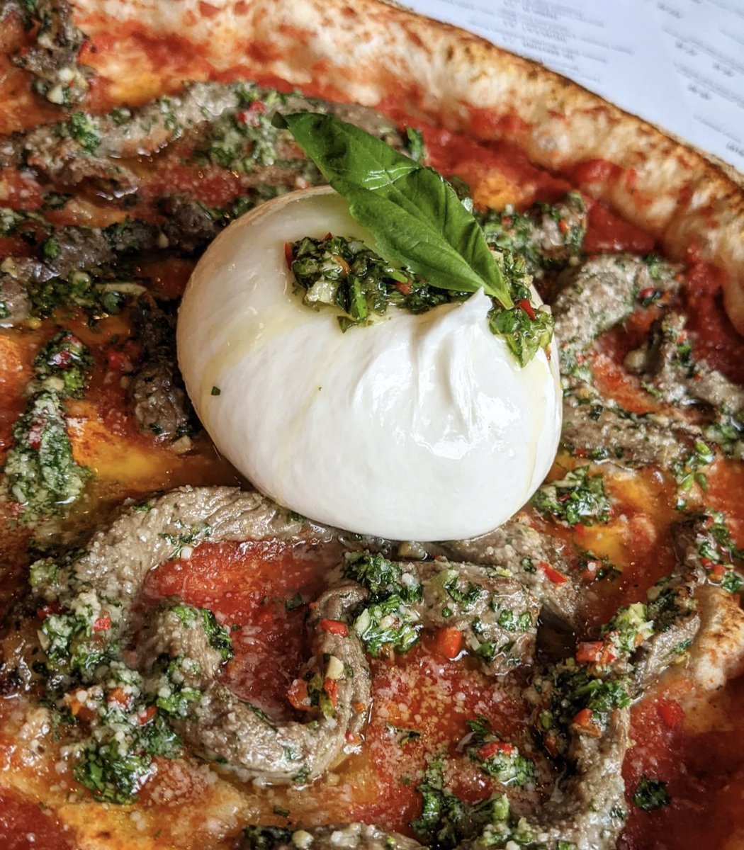 🍕 STEAK and CHEESE 🍕
therusticcrust.co.uk

This weeks special - 2 great ingredients!

Local rib eye beef. Marinated in garlic, fresh chilli, parsley, oregano, basil, (chimichurri).
Topped with a fresh ball of our beautiful burrata we import from Naples every week.