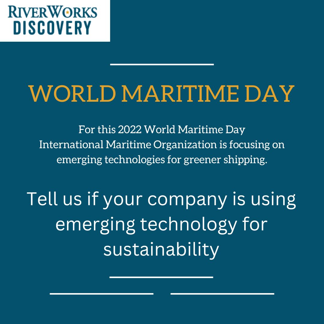 RiverWorksD's tweet photo. Is your company doing anything to promote new technologies for greener shipping? #WorldMaritimeDay2022 #WorldMaritimeDay https://t.co/qIoj3wh5Xb