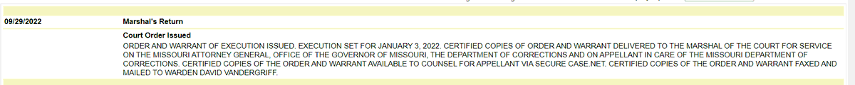 MADPMO's tweet photo. Missouri just set another execution date for Scott McLaughlin on January 3rd. We are going to do everything we can to stop this state murder from happening. The blood thirst in Missouri is palpable. #NoMOExecutions #StopStateMurder https://t.co/2of7LY91yo