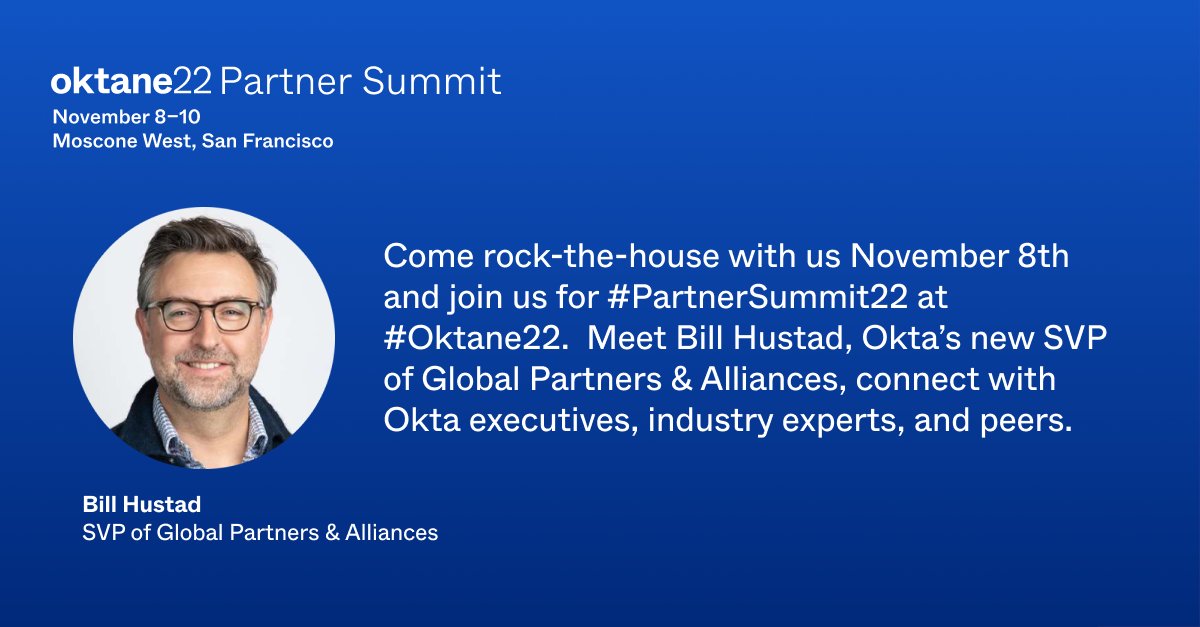 Okta on Twitter: "Okta Partners, let’s kick off your #Oktane22
