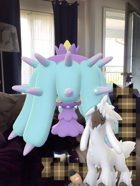 LadyDi1002's tweet image. Some creatures showed up in my living room, uninvited I might add. My birthday is Sunday, guess I'll let'em hangout for a bit. 🙃 #Mareanie #Diglet #Furfrou 

@PokemonGoApp 

@_ZoeTwoDots 

@PoGoRetweets 

@trnrtips 

@MYSTIC7 

#GOSnapshot

#Photobomb 

#PokémonGO
