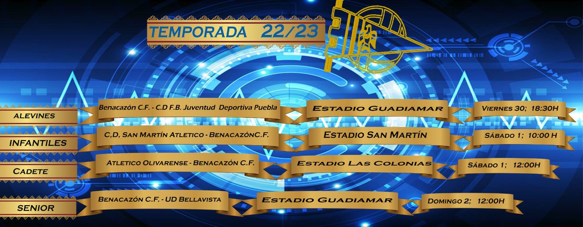 Horarios para este fin de semana.