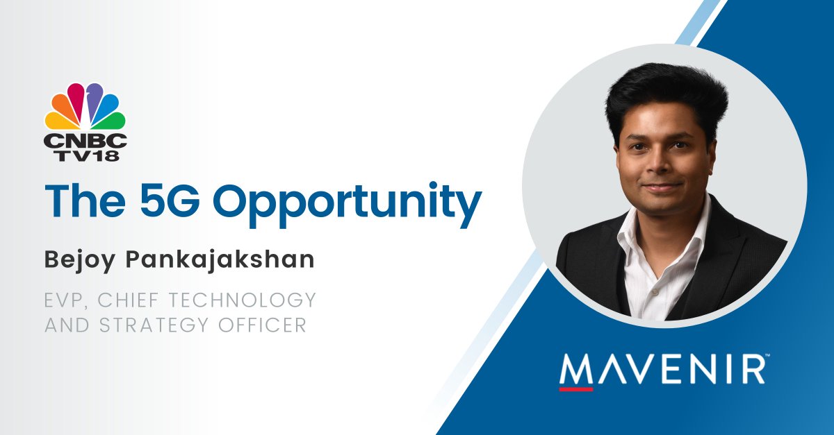 Mavenir's tweet photo. Mavenir’s Bejoy Pankajakshan joins key industry leaders discussing the #5G opportunity, on @CNBCTV18News, a live TV session dedicated on the Private 5G opportunity in #India and the rise in adoption for Industry 4.0 applications.
https://t.co/zBm6ap8nC2
#PrivateNetworks https://t.co/GN5JuB3gdv