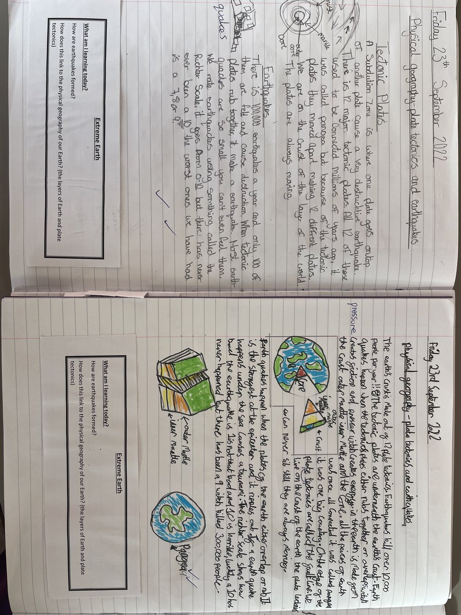 MelthamMoor's tweet photo. #MMyear6 #MMgeography Earthquakes-What are they?
How do they form/ occur?
What effects do they have?
How do countries respond to them ?
Are all countries equipped to cope?
How to stay safe?
These are just a few of the big questions we’ve been consider https://t.co/sMJB3376jy