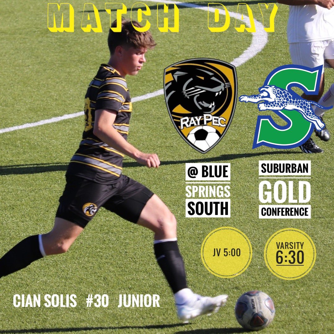 RayPecSoccer's tweet image. Finishing up the Blue Springs Away week tonight. Let’s go boys!