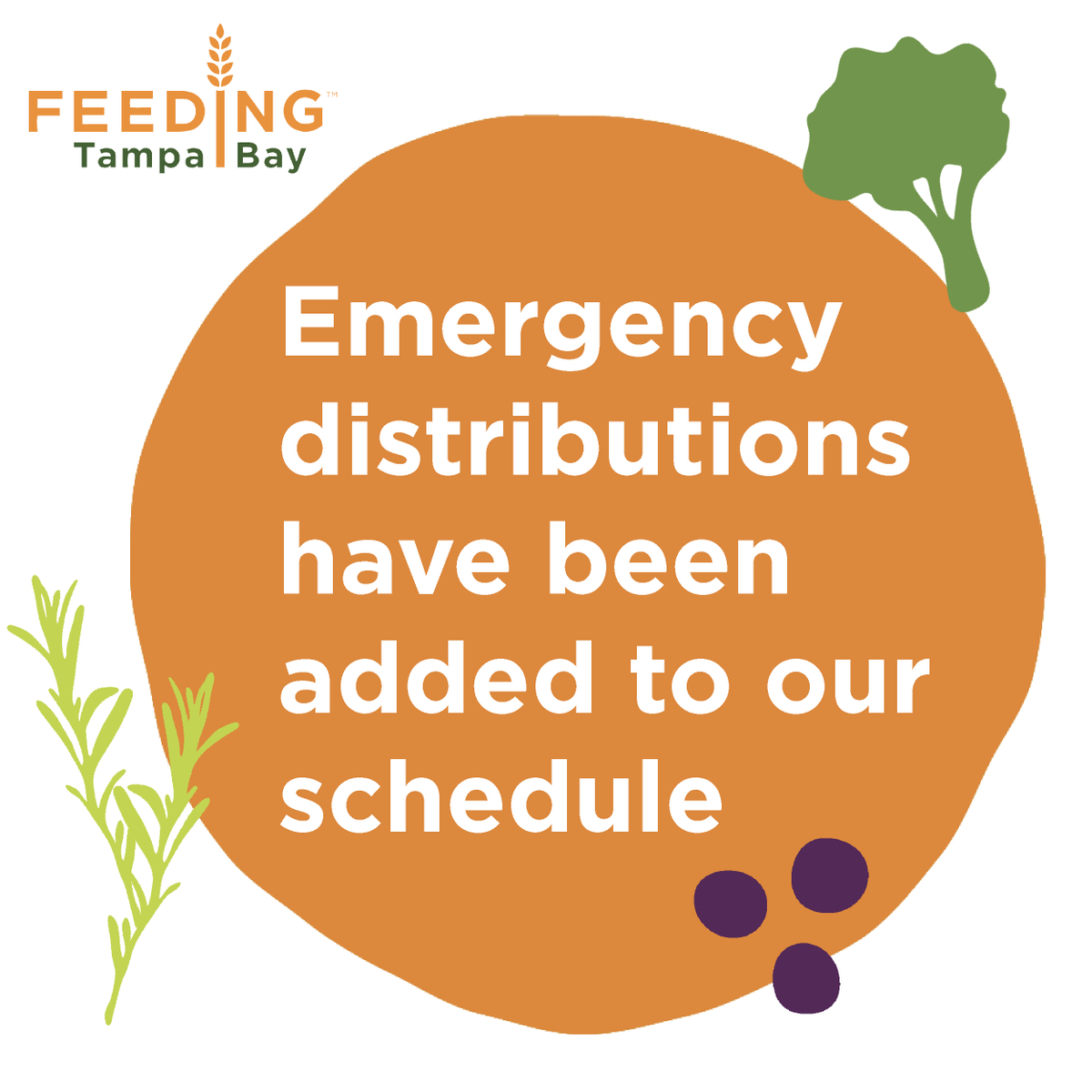 FeedingTampaBay's tweet photo. Starting tomorrow (9/30), emergency response food distributions have been added in Hillsborough, Pinellas, Polk, and Manatee. If you are in need of a meal, please stop by one of these locations to collect resources for your family: https://t.co/uJSkGZ95HY #HurricaneIan https://t.co/yCY7nnmqMk