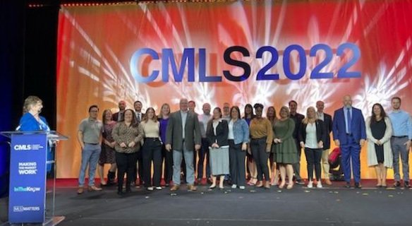 radiorealtor's tweet photo. #CMLS2022 THRILLED to receive my CMLX2 pin today! https://t.co/mxesz6kEuD