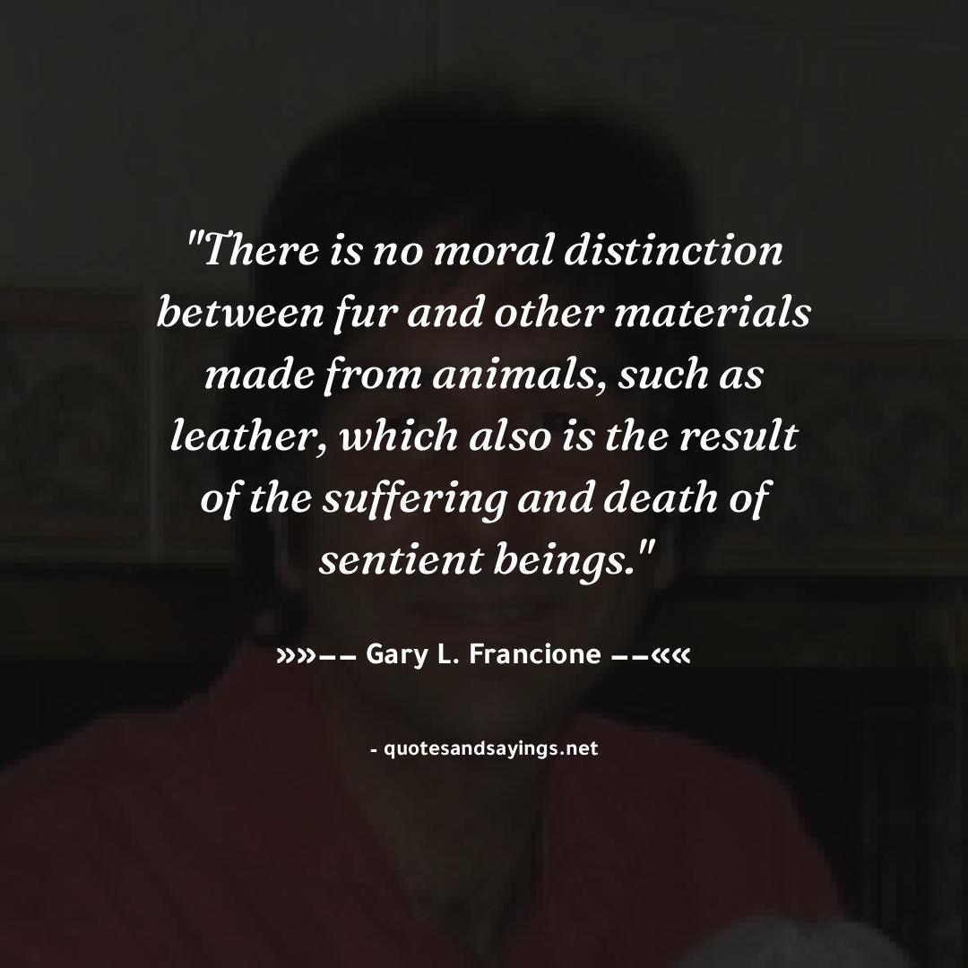 elhellal_com's tweet photo. "There is no moral distinction between fur and other materials made from animals, such as leather, wh..." -- Gary L. Francione | @AbolitionistApp
#garyl.francione #quotes #quotesandsayings #motivation #inspiration #sayings #quote #quoteoftheday" https://t.co/EzFfIuiOme