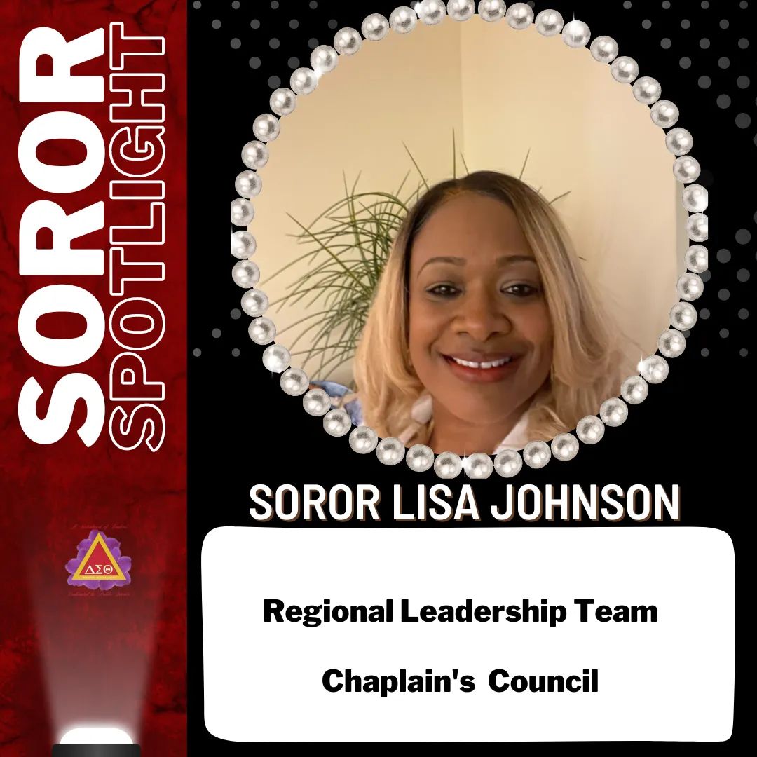 wpbdst's tweet photo. The West Palm Beach Alumnae Chapter of Delta Sigma Theta Sorority, Incorporated CONGRATULATES Soror Lisa Johnson on her newly appointed positions:
Regional Leadership Team
Chaplain's Council
We are so proud of you!
#Sisterhood #WPBDST #DynamicSouthernRegion #DST1913 https://t.co/FXh7q8RpSr