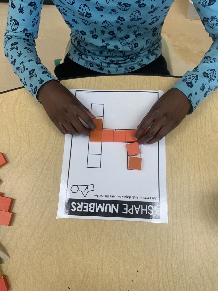 BPSHawksEES's tweet photo. Look at EES building their numbers using geometric shape blocks! #BPSHawksLearn #BPSHawksEES https://t.co/QiyiCm5iOW